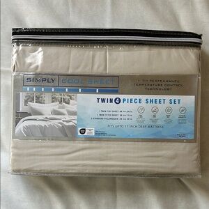 Twin 4-Piece Sheet Set - Cream